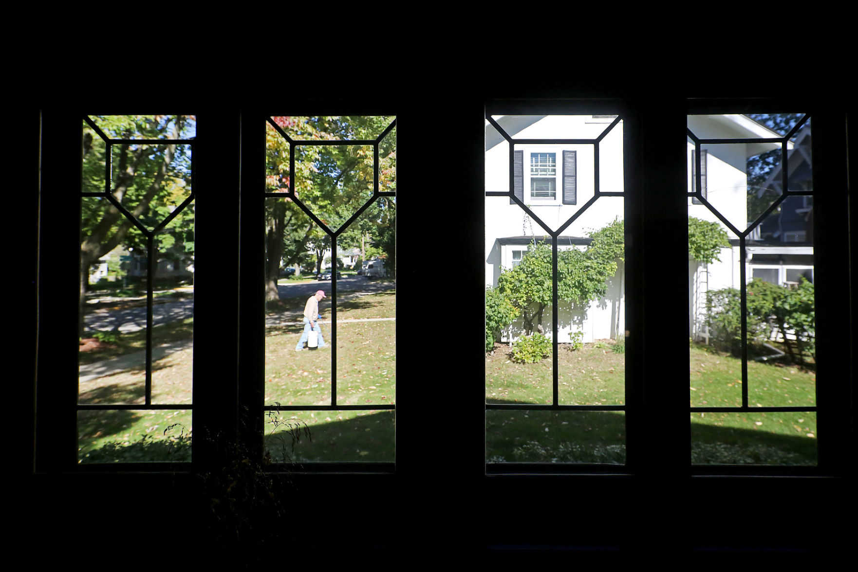 Windows in Frank Lloyd Wright-designed home